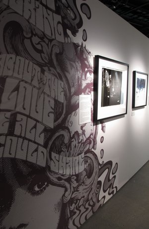 Image from the exhibition 'Pattie Boyd - George, Eric & Me - A Personal Collection'